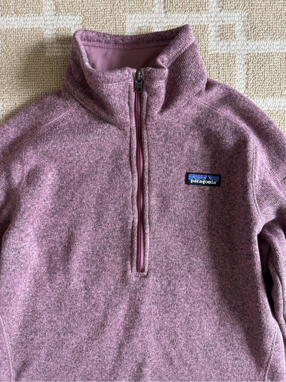 Patagonia Better Sweater 1/4 Zip Fleece Pullover Sweatshirt Light Violet Medium - Picture 5 of 17